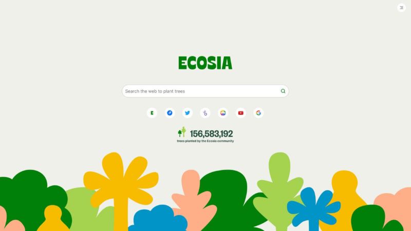 Máy tìm kiếm Ecosia